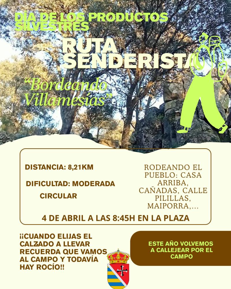 Imagen DÍA DE LOS PRODUCTOS SÍLVESTRES- RUTA SENDERISTA 